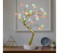 ЭРА Б0051948 Светодиодная новогодняя фигура EGNID - 36M дерево с разноцветными жемчужинами 36 LED