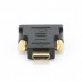 Gembird HDMI-DVI 19M/19M(папа-папа), золотые разъемы A-HDMI-DVI-1