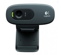 960-001063/960-000999 Logitech HD Webcam C270, USB 2.0, 1280*720, 0.9MP разрешение матрицы,3Mpix foto, Mic, Black