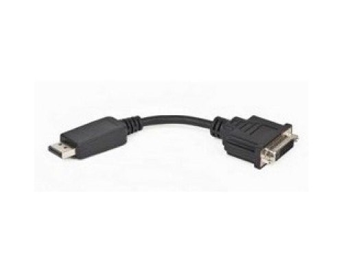 Gembird Переходник DisplayPort - DVI , 20M/19F, пакет черный A-DPM-DVIF-002