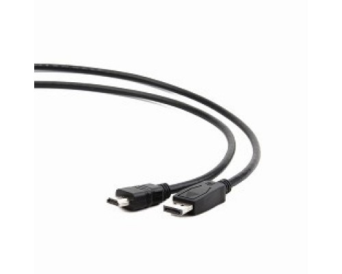 Кабель DisplayPort-HDMI Gembird/Cablexpert 3м, 20M/19M, черный, экран, пакет(CC-DP-HDMI-3M)