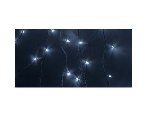 NEON-NIGHT (235-035) Гирлянда Светодиодный Дождь 1,5х1,5м, свечение с динамикой, прозрачный провод, 220В, диоды БЕЛЫЕ