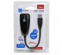 5bites UA3-45-01BK Кабель-адаптер USB3.0 -&gt; RJ45 10/100/1000 Мбит/с, 10см