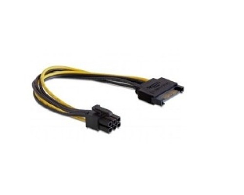 Cablexpert Разветвитель питания SATA-&gt;PCI-Express 6pin, для подключения в/к PCI-Е (6pin) к б/п ATX (CC-PSU-SATA)