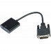 Cablexpert Переходник DVI-D-VGA Digital , 25M/15F, длина кабеля 0,2м, черный, пакет (A-DVID-VGAF-01)