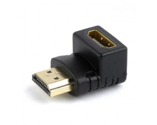 Cablexpert Переходник HDMI-HDMI 19F/19M, угловой соединитель 90 градусов, золотые разъемы (A-HDMI90-FML)