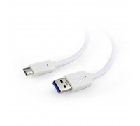 Cablexpert USB3.0 AM/USB Type-C, 1м, белый, пакет (CCP-USB3-AMCM-1M-W)