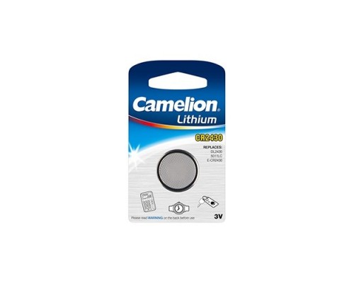 Camelion CR2450 BL-1 (CR2450-BP1, батарейка литиевая,3V) (1 шт. в уп-ке)
