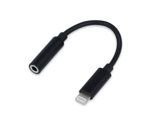Cablexpert Переходник USB, Lightning/Jack3.5F, черный (CCA-LM3.5F-01)
