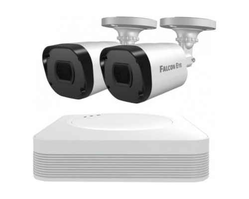 Falcon Eye FE-104MHD KIT Light SMART Комплект видеонаблюдения 4-х канальный гибридный (AHD,TVI,CVI,IP,CVBS) регистратор; Видеовыходы: VGA;HDMI; Видеовходы: 4xBNC