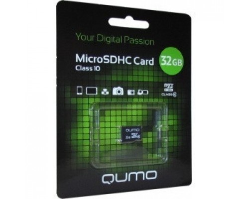 Micro SecureDigital 32Gb QUMO QM32GMICSDHC10U1NA MicroSDHC Class 10 UHS-I