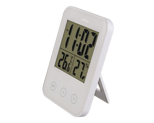 Perfeo Часы-метеостанция Touch, белый, (PF-S681) время, температура, влажность