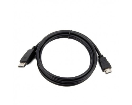 Bion Кабель DisplayPort - HDMI, 20M/19M, однонаправленный конвертор сигнала с DisplayPort в HDMI, экран, 1,8м, черный BXP-CC-DP-HDMI-018
