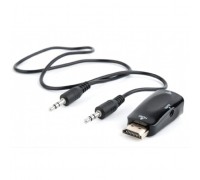 Bion Переходник HDMI - VGA + стерео-аудио, 19M/15F & miniJack 3.5mm BXP-A-HDMI-VGA-02