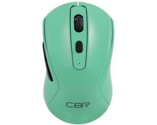 CBR CM 522 Mint, беспроводная, оптическая, 2,4 ГГц, 800/1200/1600 dpi, 6 кнопок и колесо прокрутки, технология бесшумный клик, ABS-пластик, цвет мятный