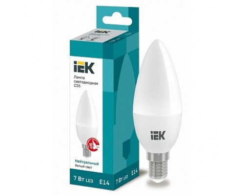 Iek LLE-C35-9-230-40-E14 Лампа светодиодная LED C35 свеча 9Вт 230В 4000К E14