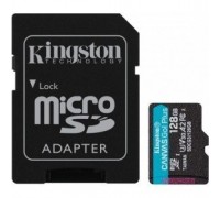 Micro SecureDigital 128Gb Kingston Canvas Go Plus UHS-I U3 A2 + ADP (170/90 MB/s) SDCG3/128GB