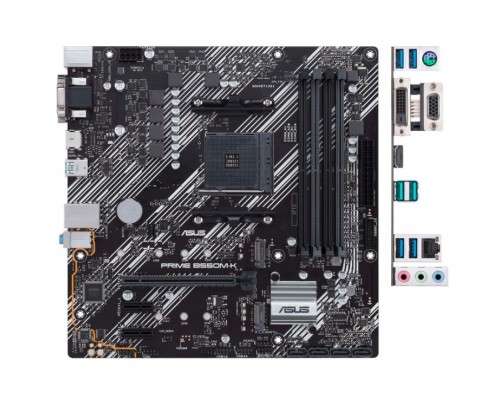 Asus PRIME B550M-K Soc-AM4 AMD B550 4xDDR4 mATX AC`97 8ch(7.1) GbLAN RAID+VGA+DVI+HDMI