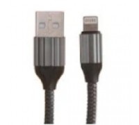 LDNIO LD_B4572 LS432/ USB кабель Lightning/ 2m/ 2.4A/ медь: 120 жил/ Нейлоновая оплетка/ Gray