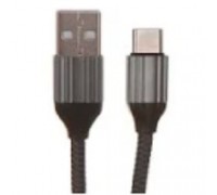 LDNIO LD_B4573 LS432/ USB кабель Type-C/ 2m/ 2.4A/ медь: 120 жил/ Нейлоновая оплетка/ Gray