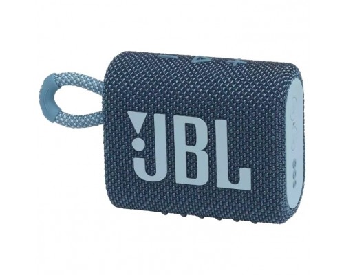 Динамик JBL Портативная акустическая система JBL GO 3 синяя JBLGO3BLU