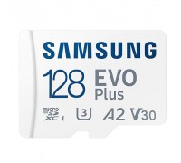 Micro SecureDigital 128GB Samsung MB-MC128KA/RU/EU/CN/KR EVO PLUS + adapter, Class10