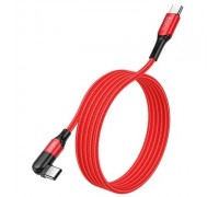 HOCO HC-47952 U100/ PD кабель Type-C--Type-C/ 1.5m/ 100W/ Нейлон/ Поворот коннектора на 180 гр./ Red
