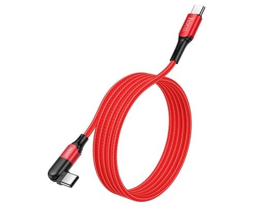 HOCO HC-47952 U100/ PD кабель Type-C--Type-C/ 1.5m/ 100W/ Нейлон/ Поворот коннектора на 180 гр./ Red