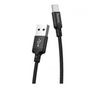 HOCO HC-62868 X14/ USB кабель Type-C/ 1m/ 2A/ Нейлон/ Black