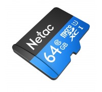 Micro SecureDigital 64GB Netac microSDXC Class10 NT02P500STN-064G-R P500 + adapter