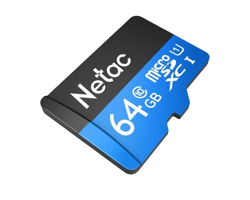 Micro SecureDigital 64GB Netac microSDXC Class10 NT02P500STN-064G-R P500 + adapter