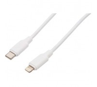 Filum Кабель USB 2.0, 1.8 м., белый, 3 А, разъемы: USB Type С male - Lightning male, пакет. FL-C-U2-CM-LM-1.8M-W (894186)