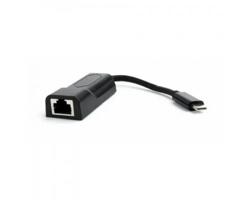 Bion Переходник с кабелем USB C - RJ45, 1000мб/с, длинна кабеля 15 см, черный BXP-A-USBC-LAN-B
