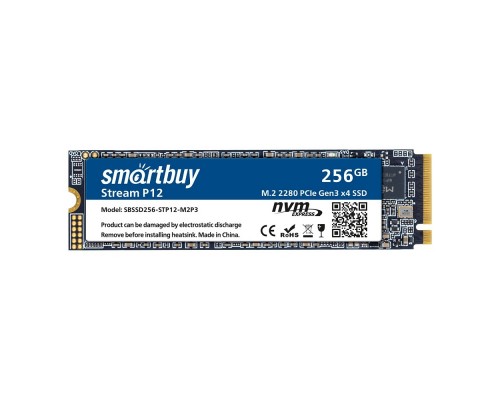 Smartbuy M.2 SSD 256Gb Stream P12 SBSSD256-STP12-M2P3 NVMe PCIe3