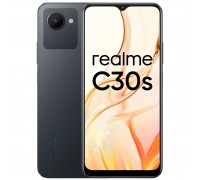 Смартфон Realme C30s 64Gb 3Gb черный моноблок 3G 4G 2Sim 6.5 720x1600 Android 12 8Mpix 802.11 b/g/n GPS GSM900/1800 GSM1900 TouchSc microSD max1000Gb
