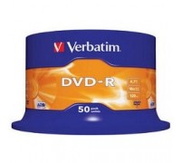 Verbatim и DVD-R 4.7Gb 16-х, 50шт, Cake Box (43548) 1/50